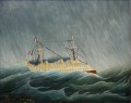 la tempête a jeté le vaisseau Henri Rousseau post impressionnisme Naive primitivisme